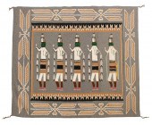 A NAVAJO YEI PICTORIAL TEXTILE