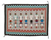 A NAVAJO YEI PICTORIAL TEXTILE