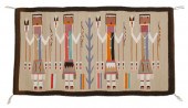 A NAVAJO YEI PICTORIAL TEXTILE