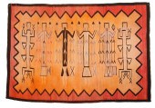 A NAVAJO YEI PICTORIAL TEXTILE