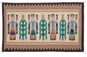 A NAVAJO YEI PICTORIAL TEXTILE