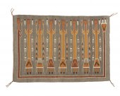 A NAVAJO YEI PICTORIAL TEXTILE