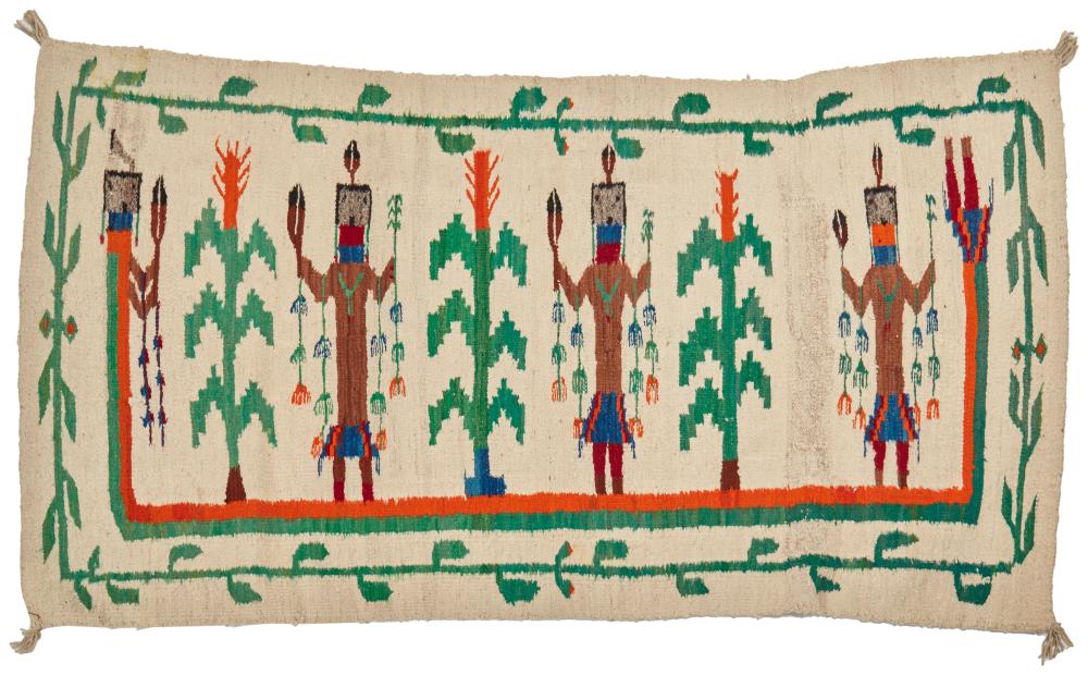 A NAVAJO YEI WEAVINGA Navajo Yei