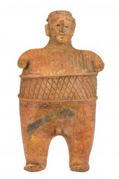 A NAYARIT RED CLAY STANDING MA