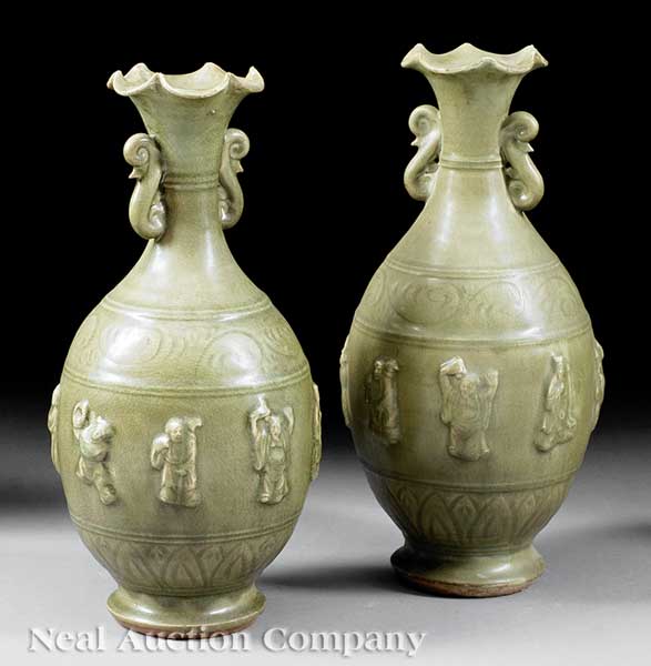 A Near Pair of Chinese "Longquan"