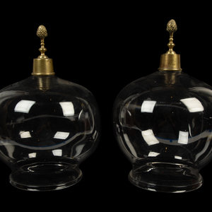 A Near Pair of English Gilt Metal