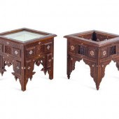 A Near Pair of Syrian Carved a