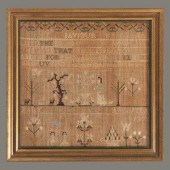 A Needlework Embroidered Schoo