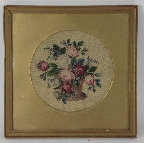 A needlework picture sewn with a