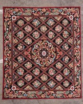 A NEEDLEWORK RUGA needlework r