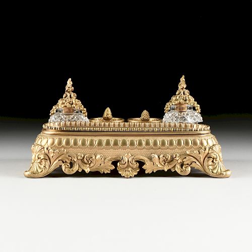 A NÉO-GREC GILT BRONZE AND