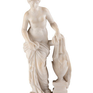 A Neoclassical Carved Alabaster
