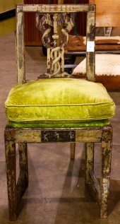 A NEOCLASSICAL CARVED AND POLY