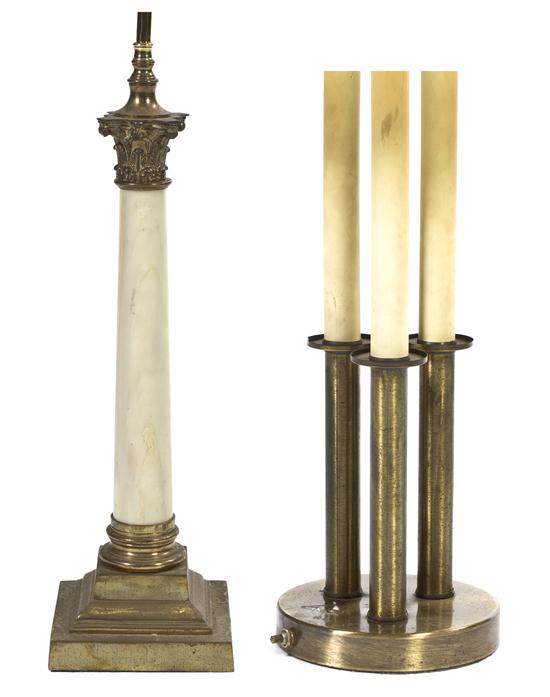 A Neoclassical Columnar Lamp