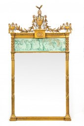 A NEOCLASSICAL EGLOMISE, GILTW