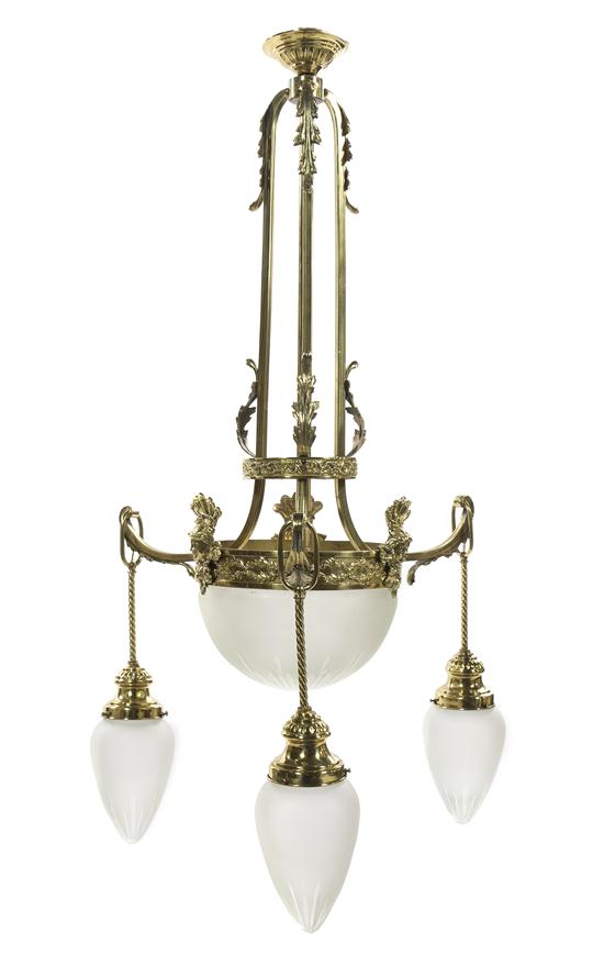 A Neoclassical Gilt Metal Four