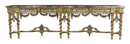 A Neoclassical Giltwood Console