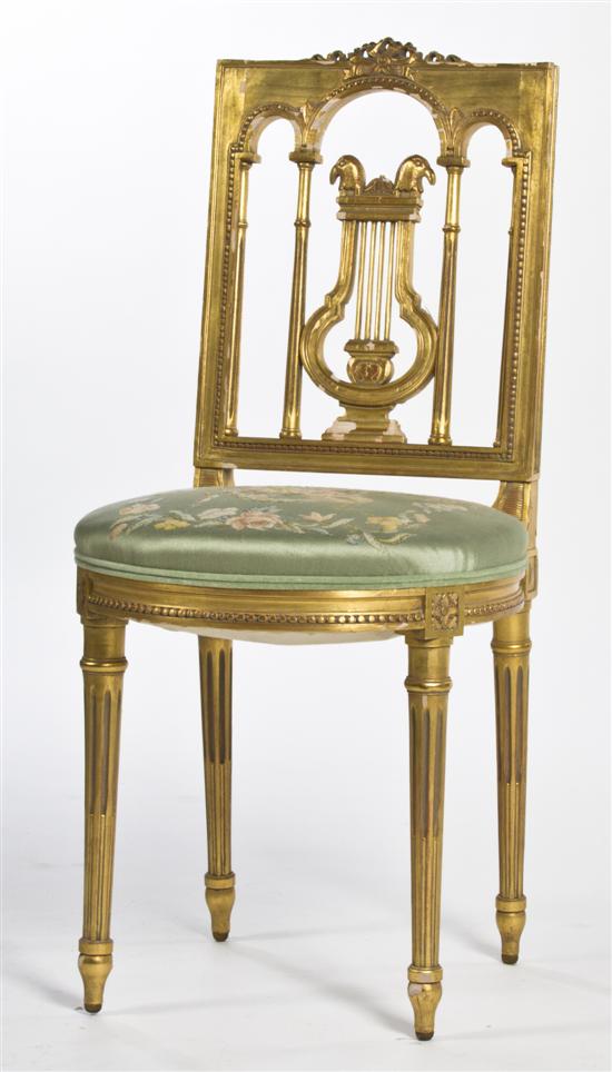 A Neoclassical Giltwood Side
