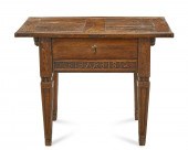 A NEOCLASSICAL OAK AND WALNUT