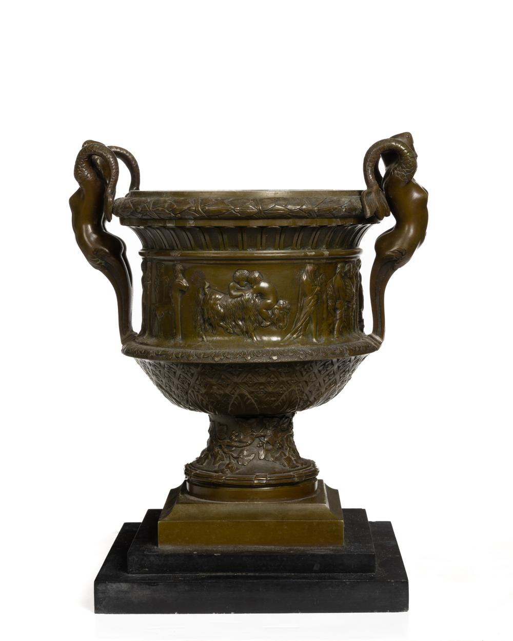 A NEOCLASSICAL-STYLE BRONZE URNA
