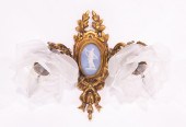 A NEOCLASSICAL STYLE GILT BRAS