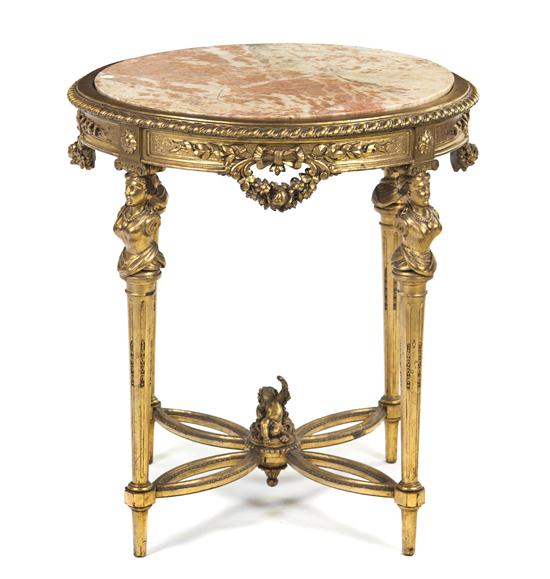 A Neoclassical Style Giltwood and