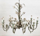 A NEOCLASSICAL STYLE NINE LIGH