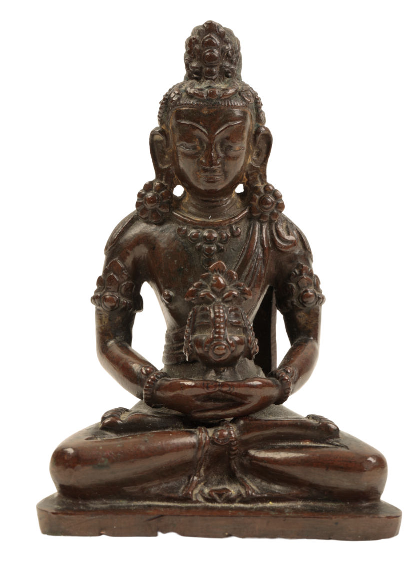 A NEPALESE BRONZE FIGURE OF