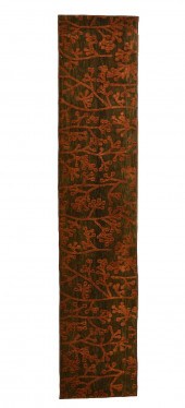 A NEPALESE WOOL AND SILK RUNNE