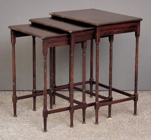 A nest of three Edwardian