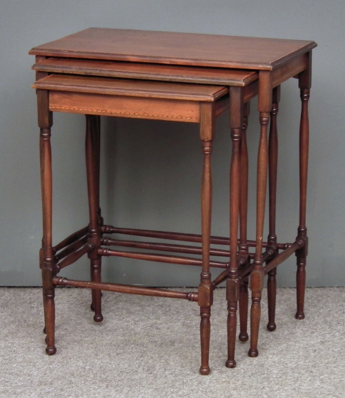 A nest of three Edwardian
