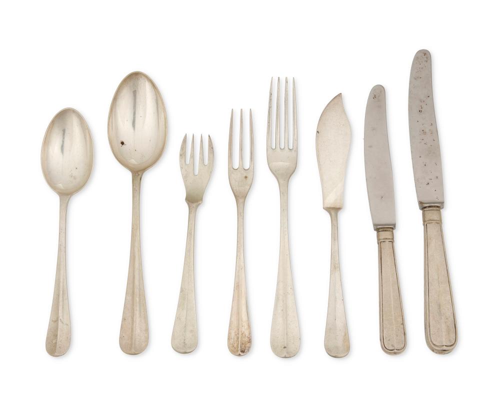 A NETHERLANDISH SILVER FLATWARE