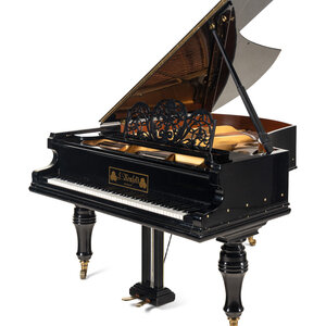 A Neufeld Black Lacquer Grand Piano