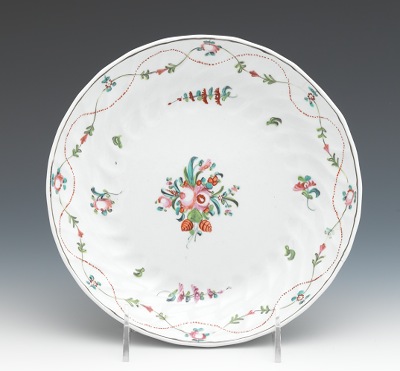 A New Hall Saucer Dish Hard paste