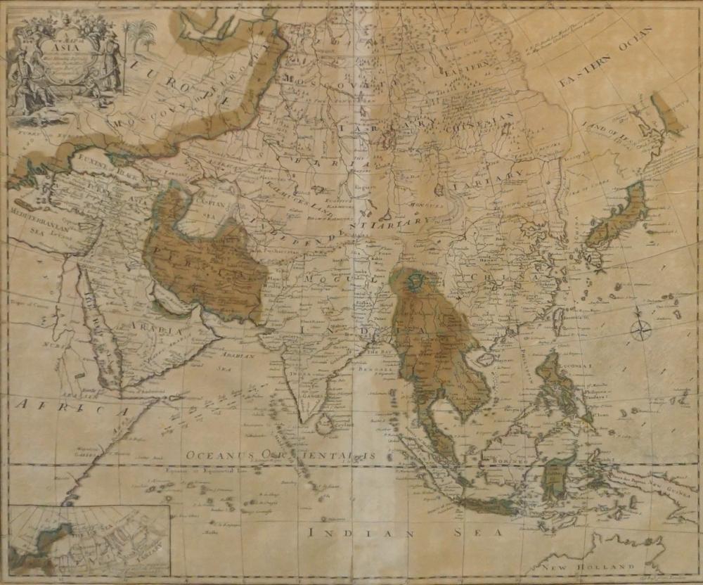 'A NEW MAP OF ASIA' BY GEORGE, EARL