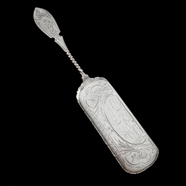 A NEW YORK COIN SILVER CRUMBER WITH