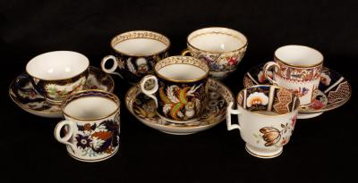 A Newhall porcelain blue ground