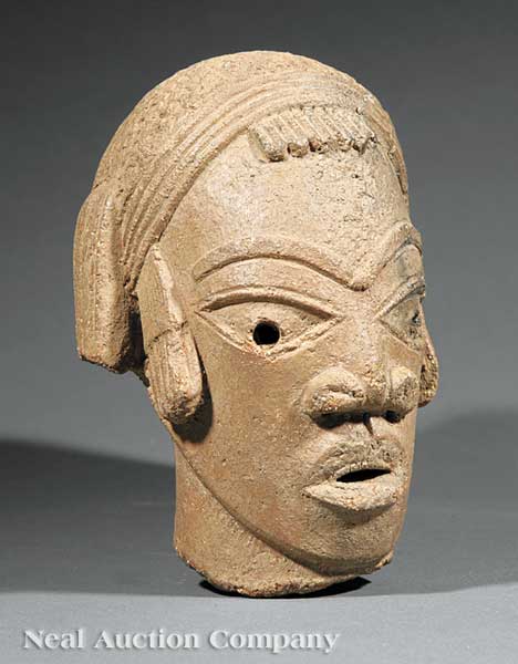 A Nigerian Nok Terracotta Head c.