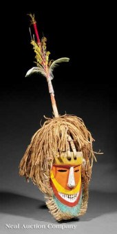 A Nigerian Yaka Carved and Pai