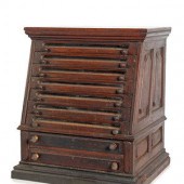 A Nine Drawer Counter Top Spoo