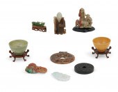 A NINE PIECE GROUP OF CHINESE
