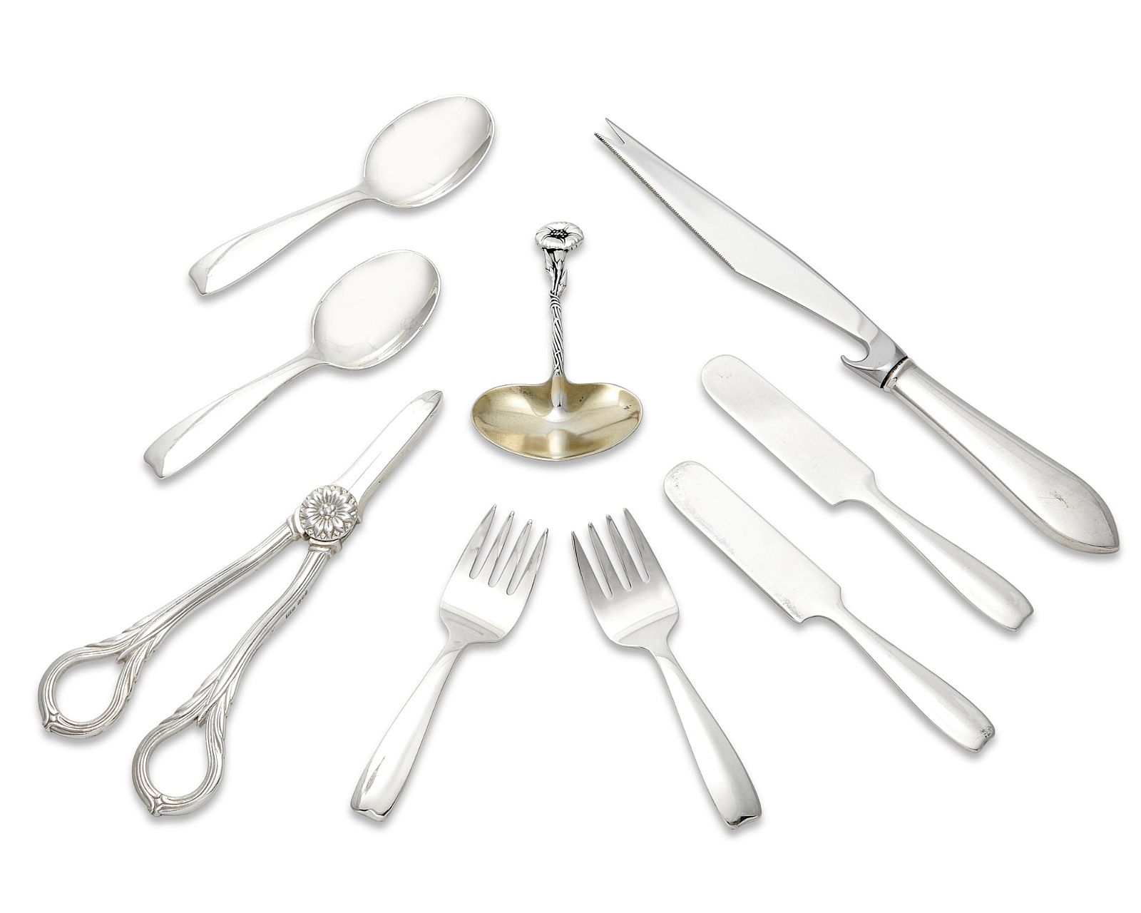 A NINE PIECE GROUP OF AMERICAN
