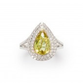 A NO-HEAT YELLOW SAPPHIRE AND