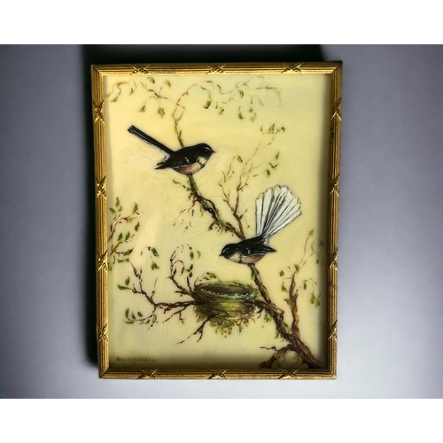 A Nora M Gardner miniature Oil on