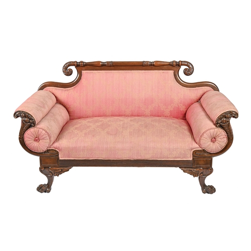 A Northern European carved mahogany