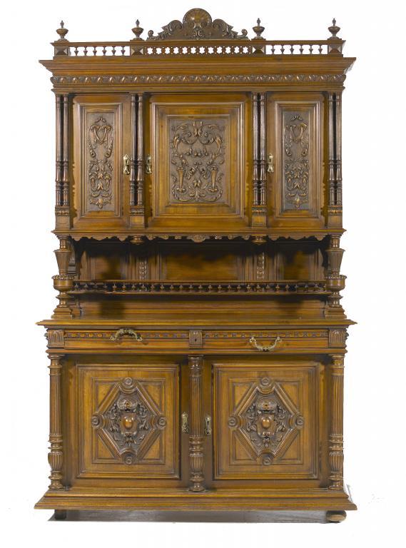 A NORTHERN EUROPEAN WALNUT BUFFET A