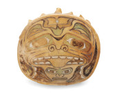 A NORTHWEST COAST HIDE DRUM<br