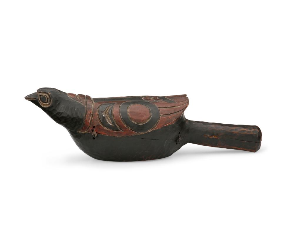 A NORTHWEST COAST POLYCHROME BIRD