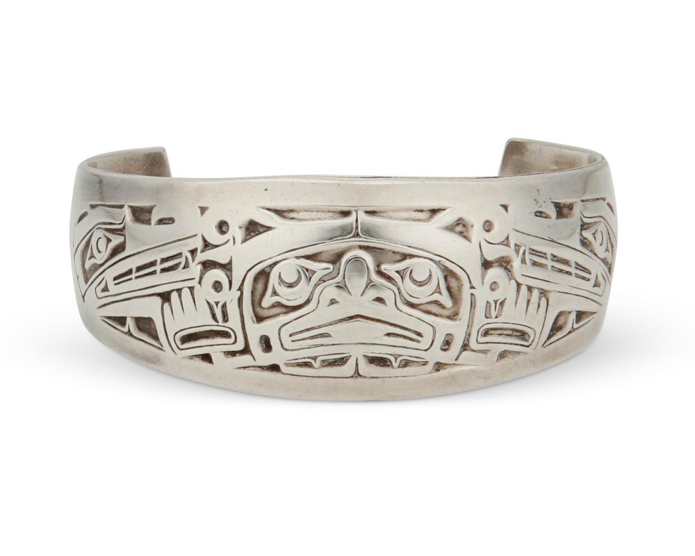 A NORTHWEST COAST STERLING SILVER