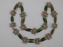 A Norwegian silver and enamel